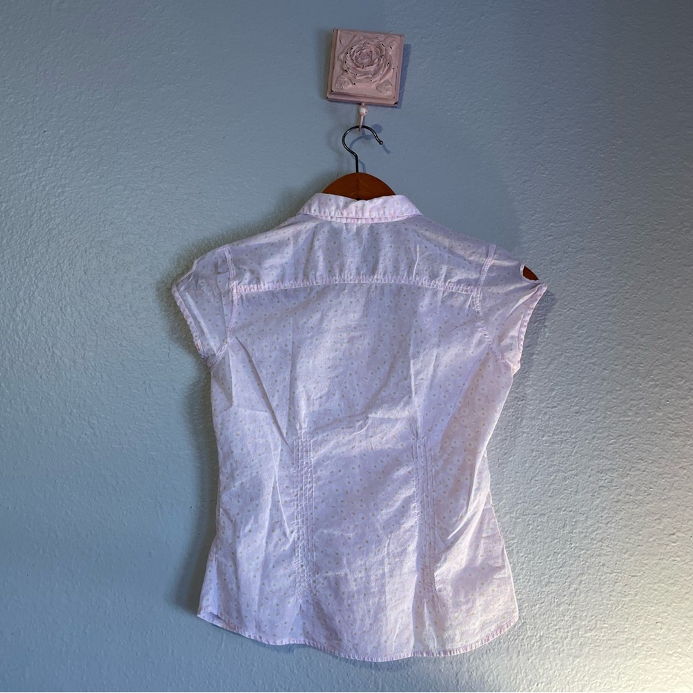 Vintage Aeropostale Short Sleeve Button-Up Blouse - Picture 2 of 9